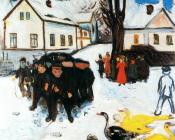 The Village Street - 爱德华·蒙克